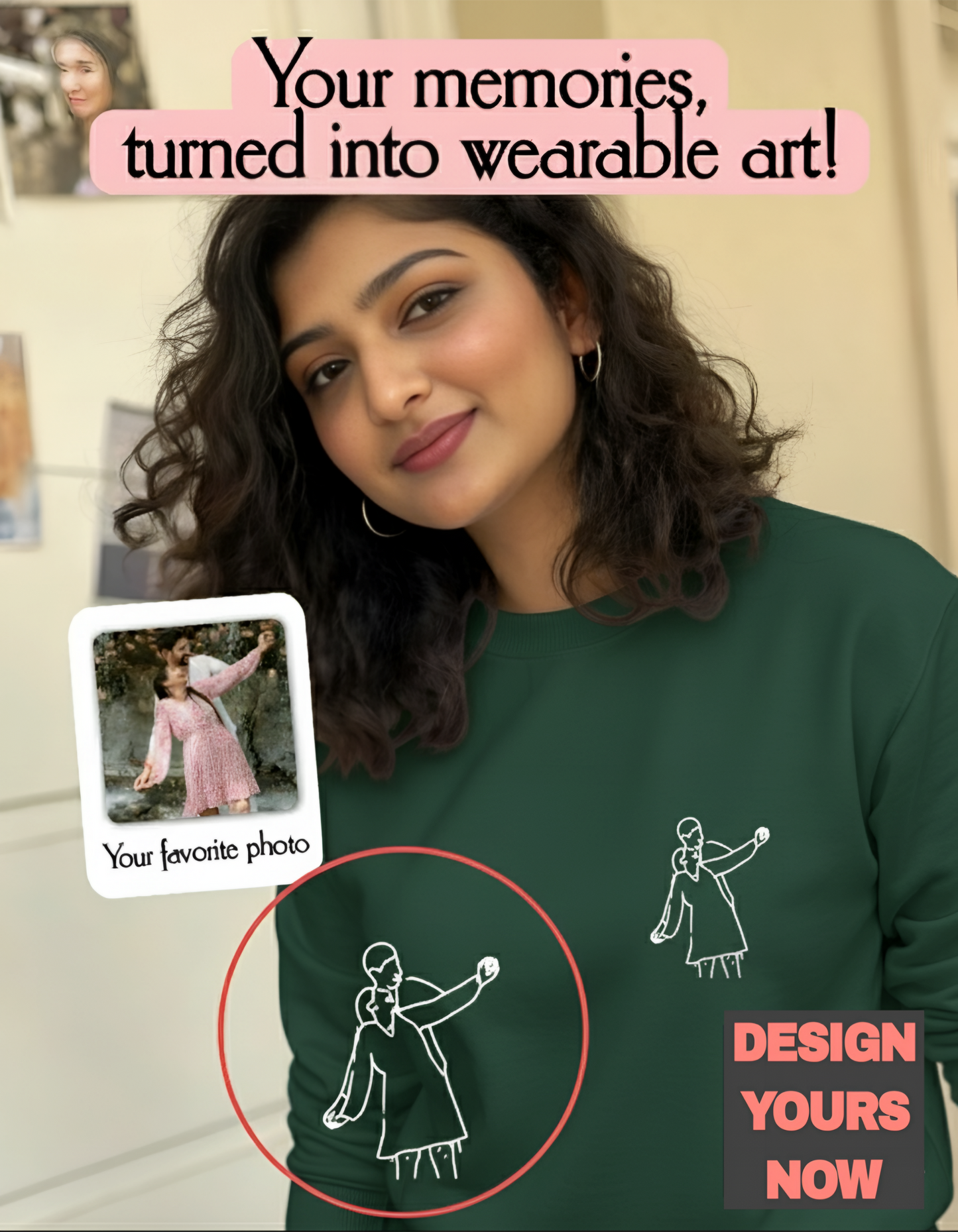 SomethingYours™ Personalized Line Art - Pocket Print