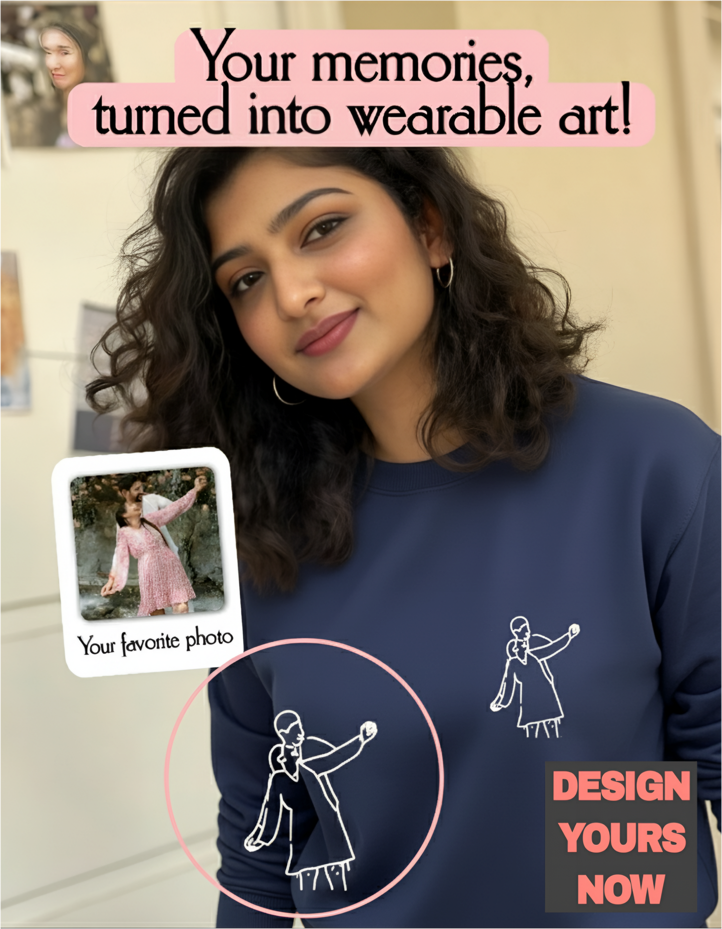 SomethingYours™ Personalized Line Art - Pocket Print