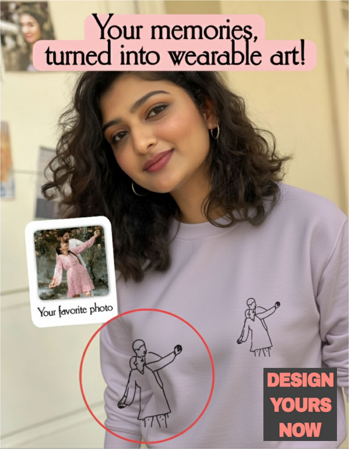 SomethingYours™ Personalized Line Art - Pocket Print