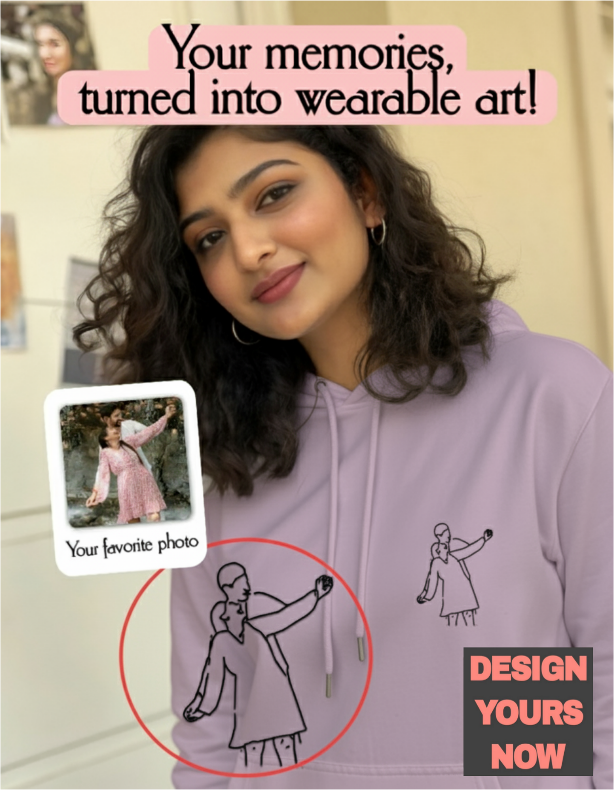 SomethingYours™ Personalized Line Art - Pocket Print