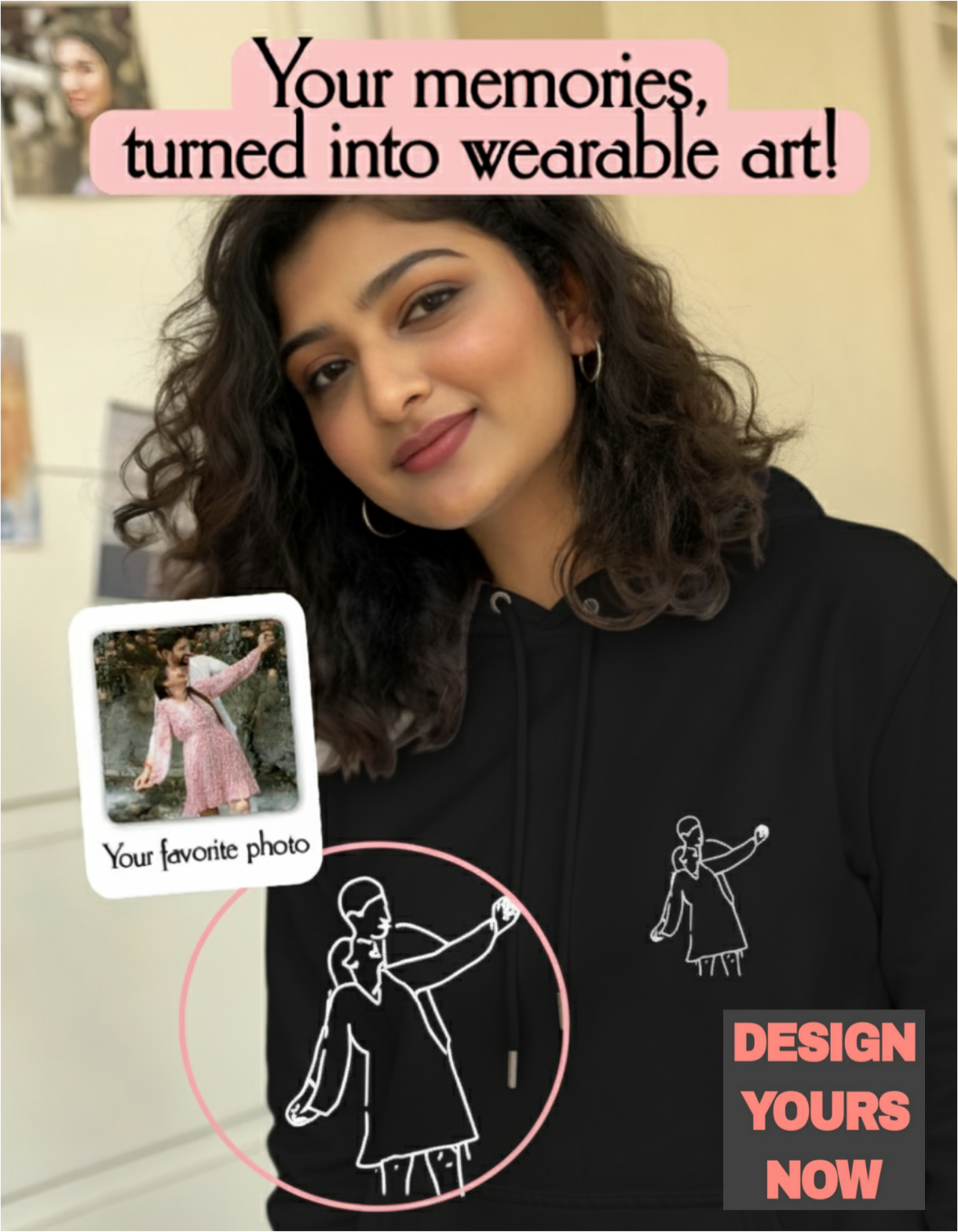 SomethingYours™ Personalized Line Art - Pocket Print