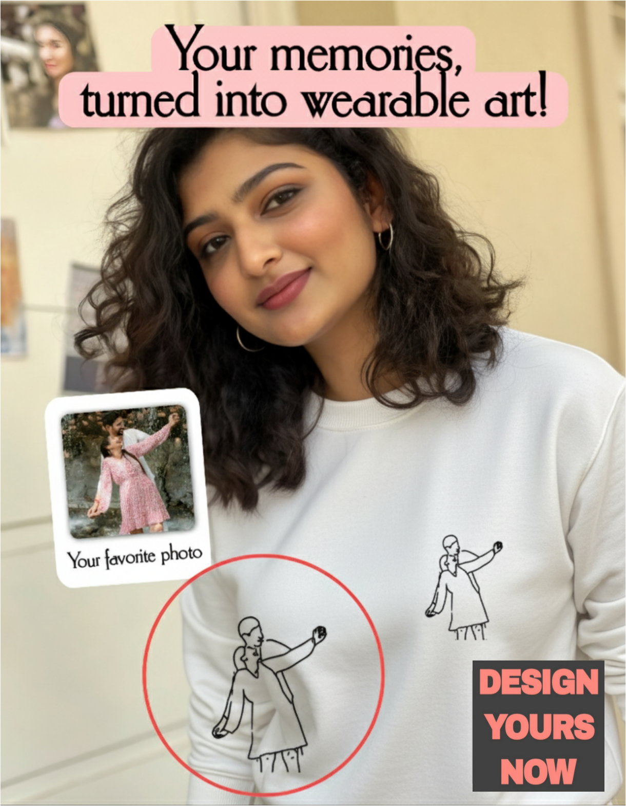 SomethingYours™ Personalized Line Art - Pocket Print