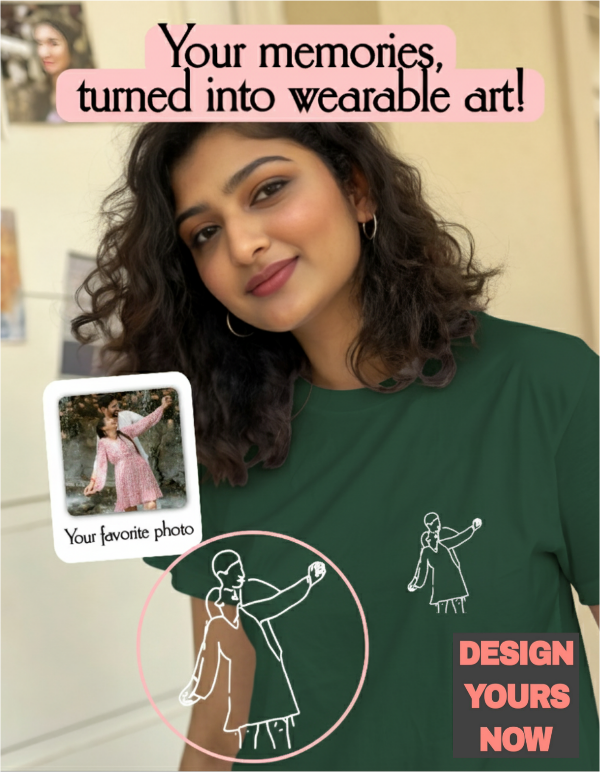 SomethingYours™ Personalized Line Art - Pocket Print