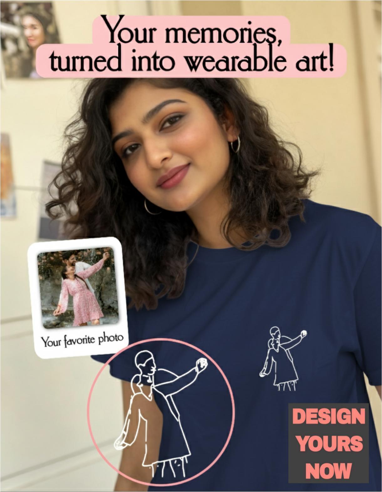 SomethingYours™ Personalized Line Art - Pocket Print