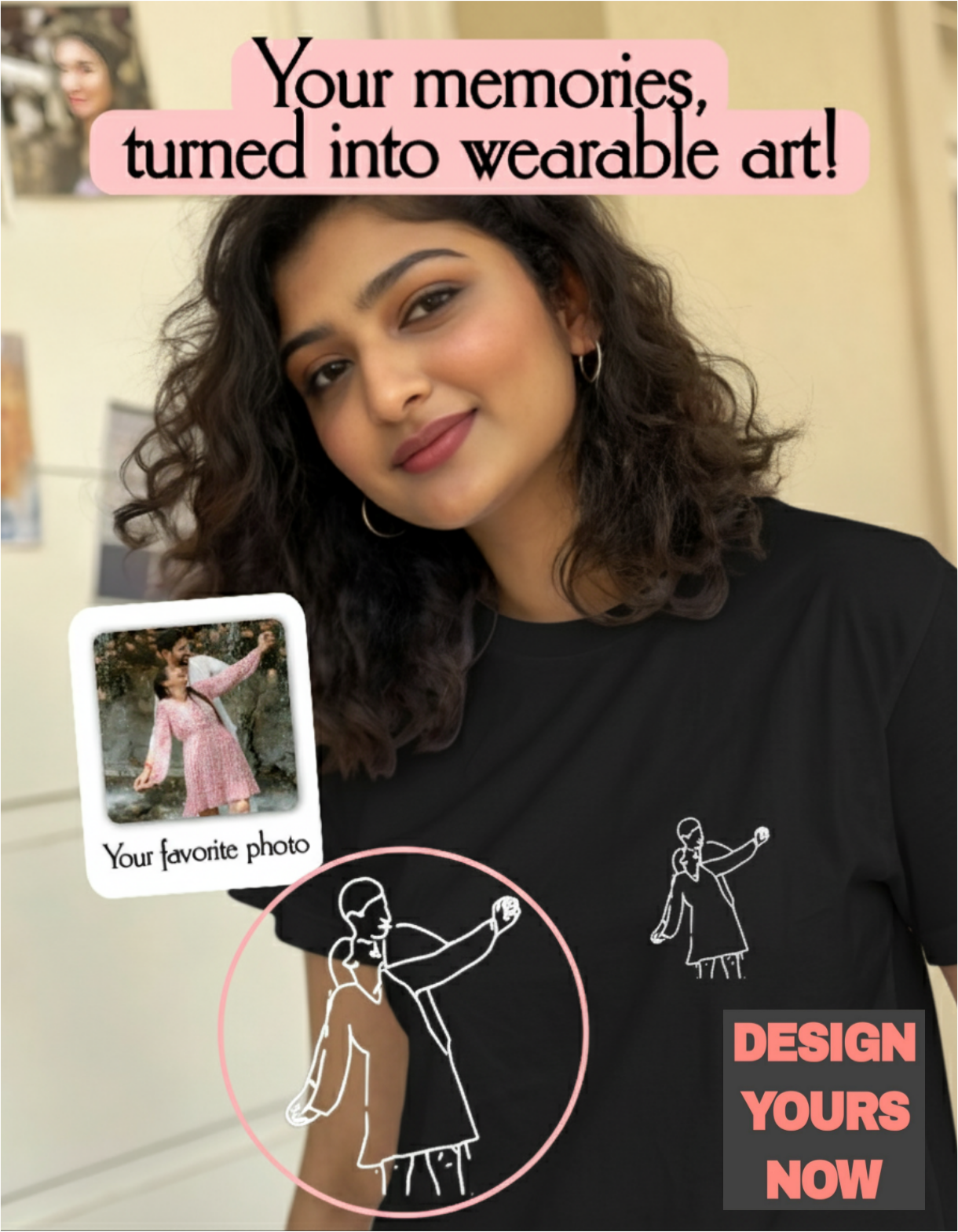 SomethingYours™ Personalized Line Art - Pocket Print