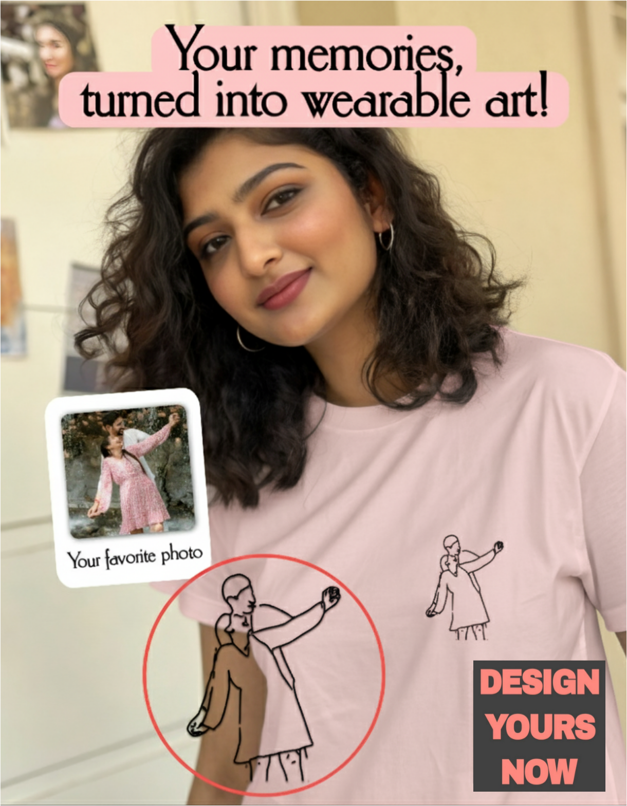 SomethingYours™ Personalized Line Art - Pocket Print