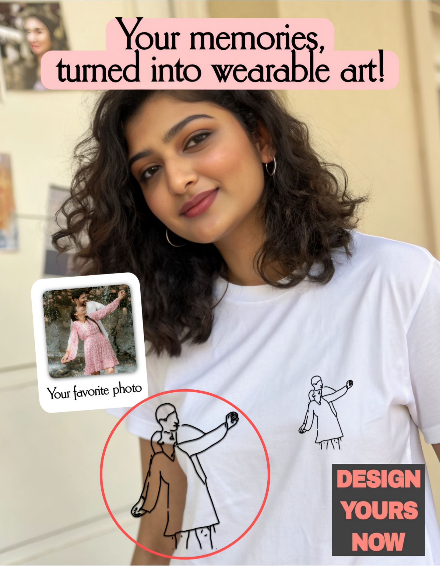 SomethingYours™ Personalized Line Art - Pocket Print