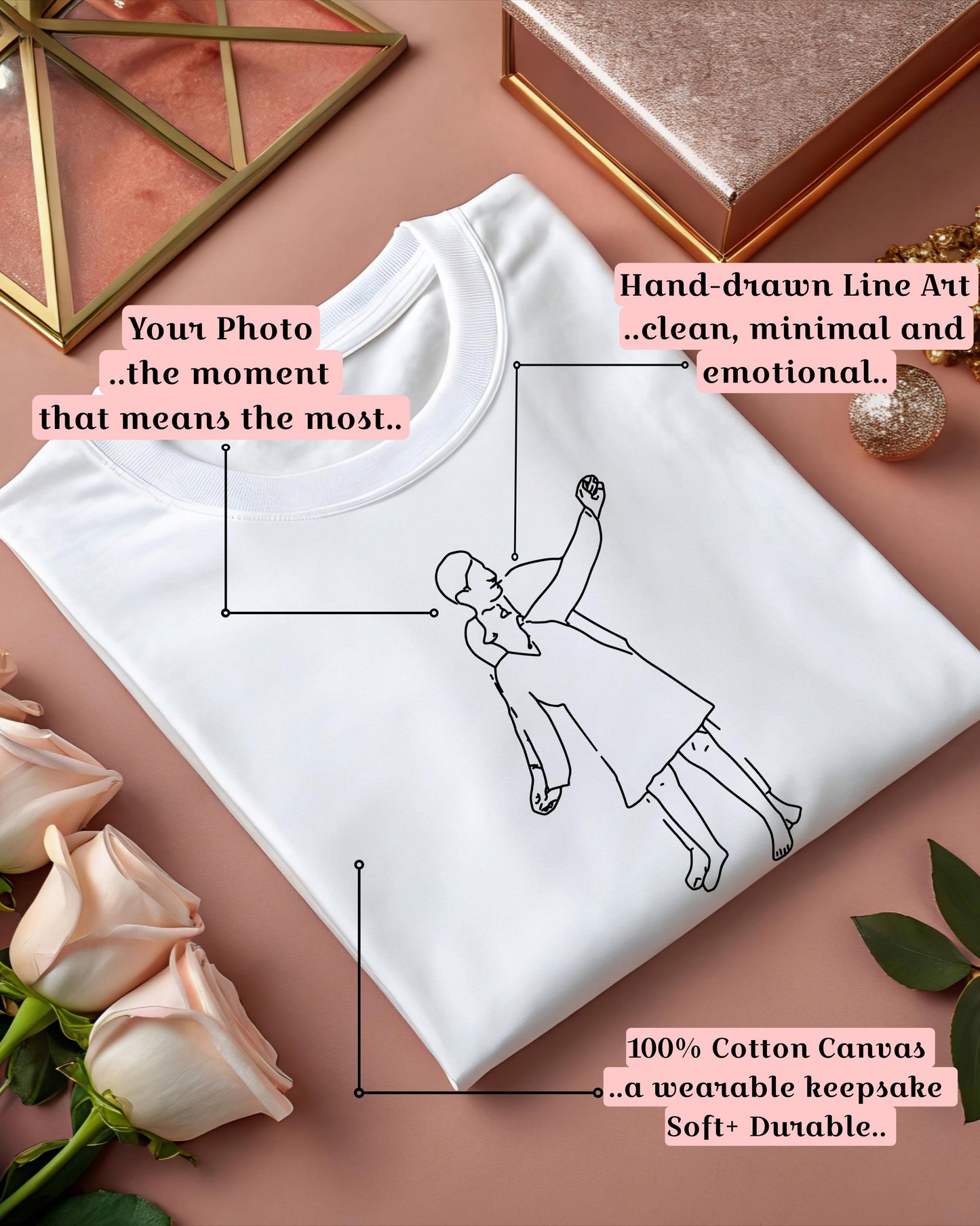 Sibling T-Shirt Bundle - SomethingYours™ Personalized Line Art