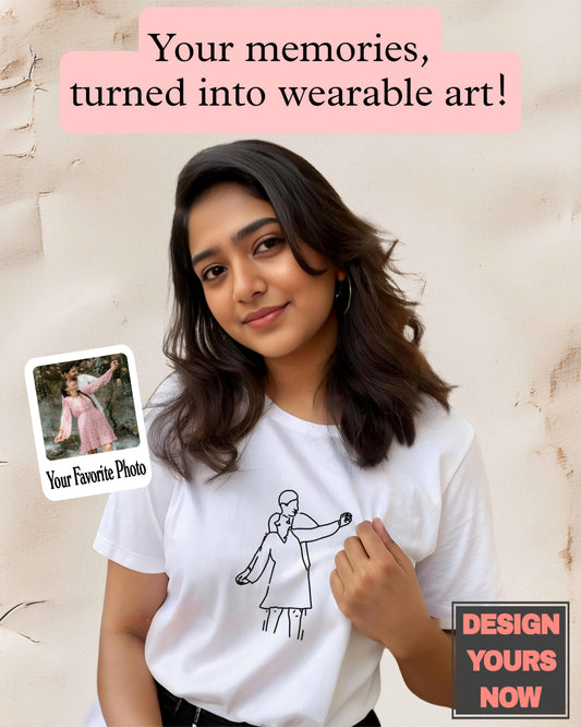 SomethingYours™ Personalized Line Art Tshirt